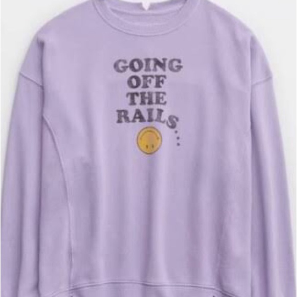 Aerie Lavender Crew Neck Sweater